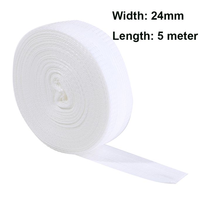 Generic (White 5meter)1/2/5M Iron-on Pants Edge Shorten Self-Adhesive Pants  Mouth Paste Hem Tape Fabric Tape For DIY Suit Pants Jeans Sewing Fabric DON
